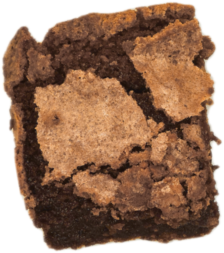 Brownie húmedo de la casa